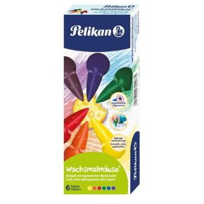 Pelikan Mouse Crayons, Pack of 6