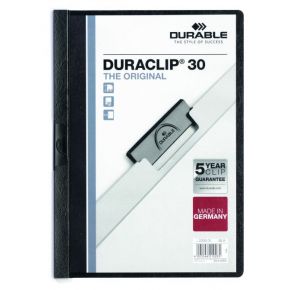 Duraclip 30 Report File 3mm A4 BK(PK25)