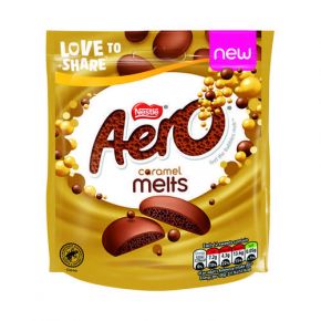 Aero Melts Caramel Milk Choc Bag 86g