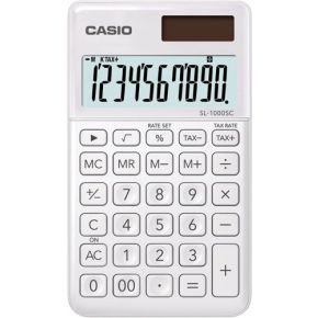 Casio SL-1000SC White Pocket Calculator