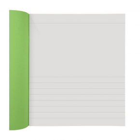 A4 Exercise Book - B025 - Top blank, bottom 15mm lines