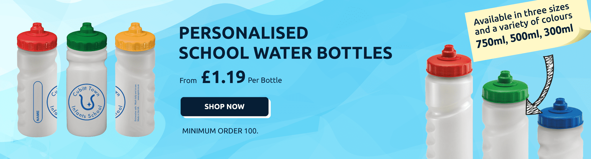 Personalised School Water Bottles