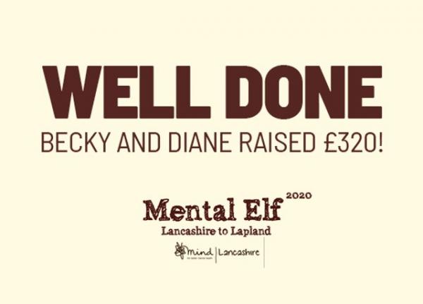 Staff raise £320 for Lancashire Mind